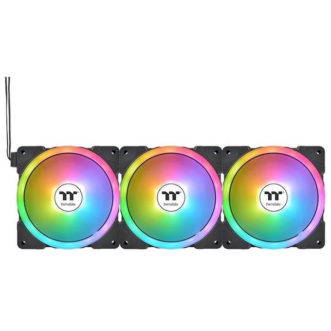 Thermaltake SWAFAN EX12 ARGB Raffreddatore d'Aria 14cm Nero 3 Pezzi