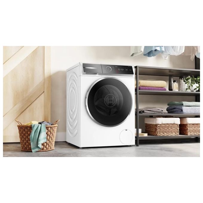 Bosch WGB24402IT Serie 8 Lavatrice Frontale 9 Kg 1400 rpm Classe A Wi-Fi Vapore Iron Assist (85x60x59 cm) colore Bianco