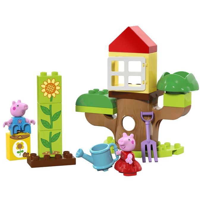 LEGO DUPLO Il Giardino e la Casa sull'Albero di Peppa Pig Giochi Educativi per Bambine e Bambini da 2 Anni Playset Creativo con Personaggi e Accessori Giocattolo Idea Regalo di Compleanno 10431