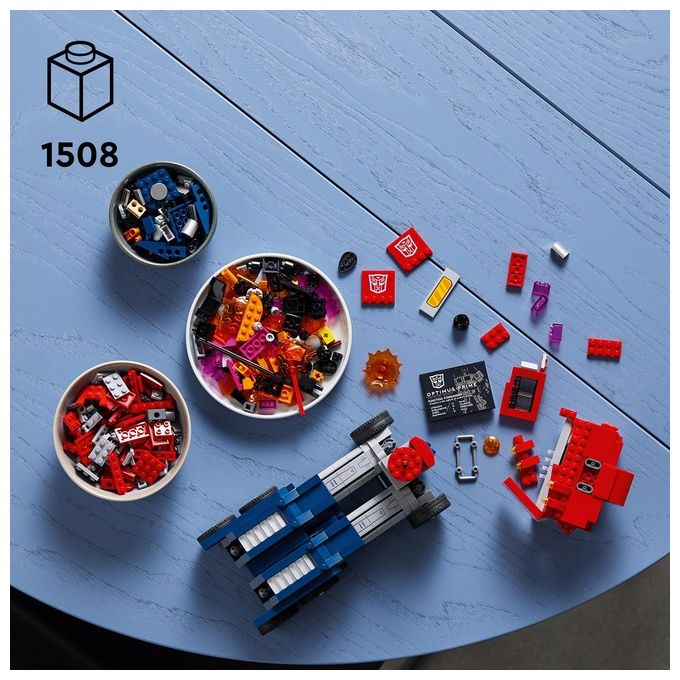 LEGO Icons Optimus Prime, Modellino da Costruire 2 in 1 del Leader dei Transformers, Set da Collezione per Adulti, 10302