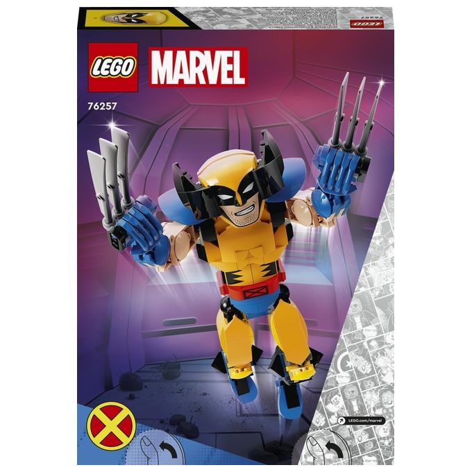 LEGO Marvel 76257 Personaggio di Wolverine, Action Figure Costruibile degli X-Men con 6 Elementi Artiglio, Collezione Supereroi