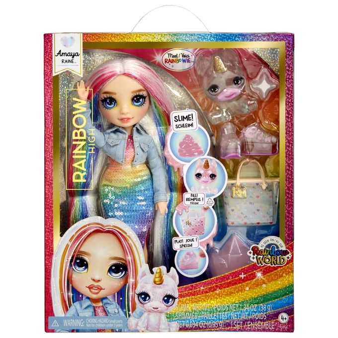 MGA Bambola Rainbow High Classic Rainbow Fashion Doll Amaya Rainbow