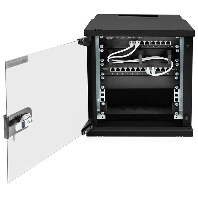 Digitus Armadio Soho Pro 6U a Parete 10'' 315x300mm (lxp) Nero