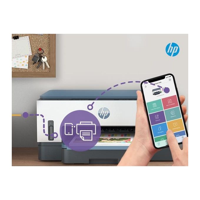 HP Smart Tank Plus 7005 AiO (28B54A) Stampante Multifunzione A4 con serbatoio di inchiostro ad alto volume di stampa stampa fronte-retro automatica scansione copia Wi-Fi HP Smart Bianco