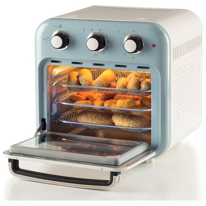 Ariete 4632-05 Friggitrice ad Aria Capacita' 16 Litri Potenza 1400 Watt con Funzione Rotisserie colore Celeste