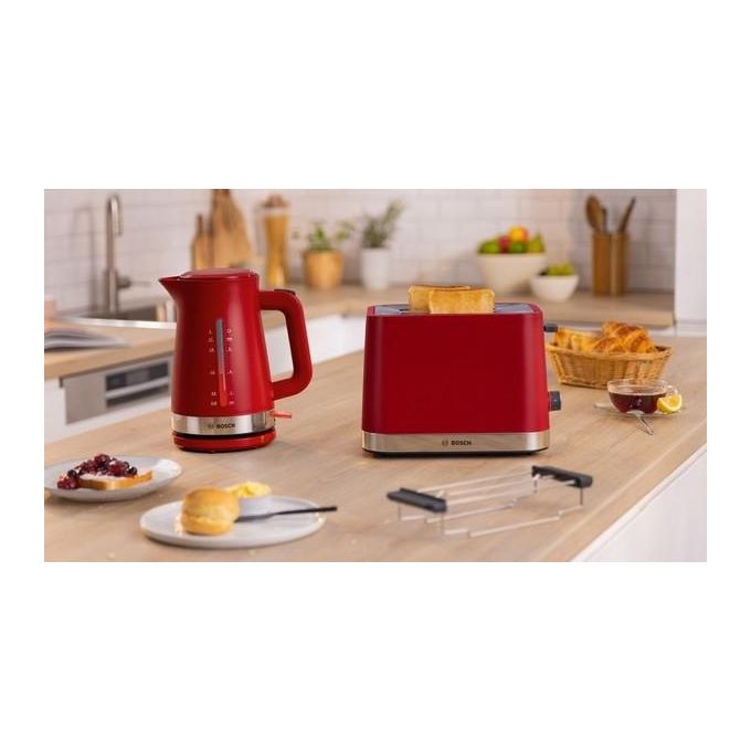 Bosch TWK4M224 Bollitore Elettrico 1.7 Litri 2400W Rosso