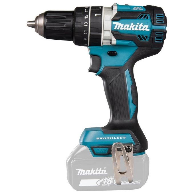 Makita Trapano Avvitatore a Percussione DHP484ZJ 18V 13mm 60Nm Motore Brushless (Batteria Non Inclusa)