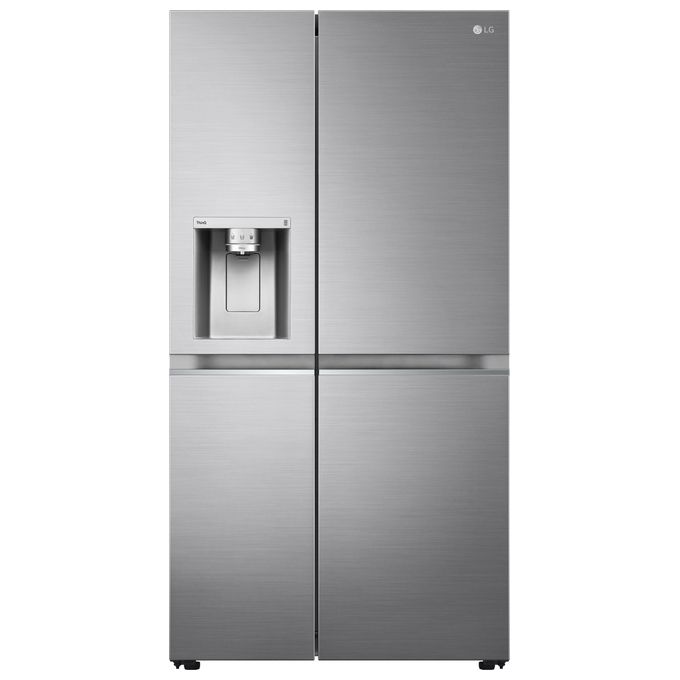 LG GSLV90PZAD Frigorifero Side by Side 635 Litri Classe Energetica D No Frost WiFi Uvnano Inox Dispenser con allaccio