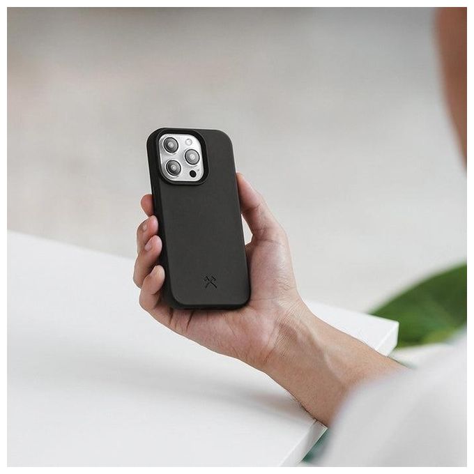 Woodcessories Bio Case MagSafe per iPhone 15 Pro Max Nero
