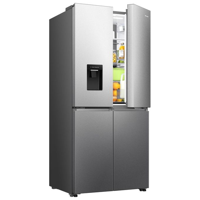 Hisense RQ5P470SMIE – Frigorifero Americano Side by Side 483 L, Classe E, Total No Frost,  Inox