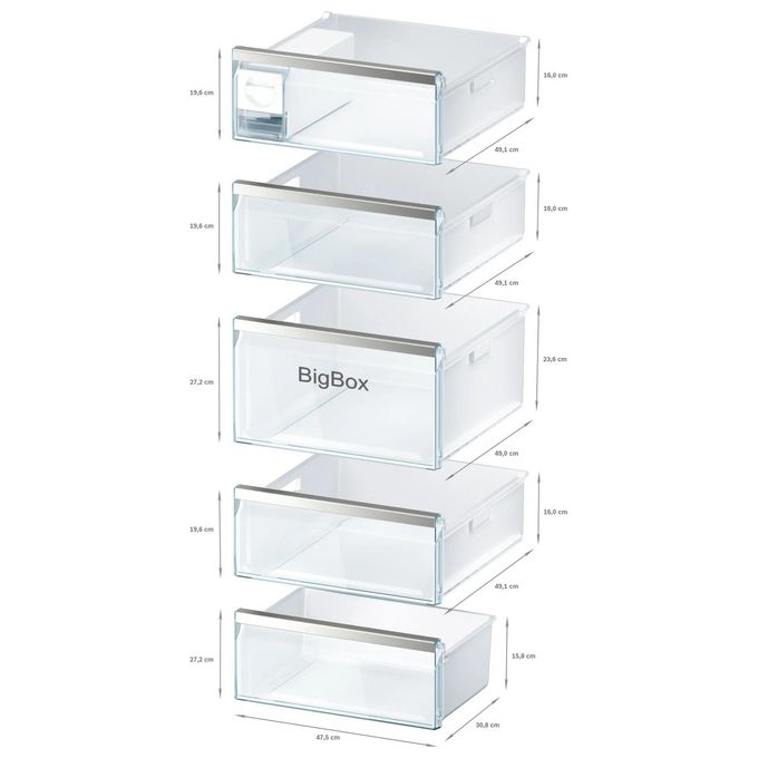 Bosch serie 6 GSN54AWDV Congelatore libera installazione monoporta  328 Litri Classe D no frost 1760x700x780mm bianco