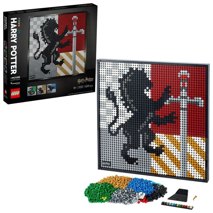 LEGO Art Harry Potter Hogwarts Crests