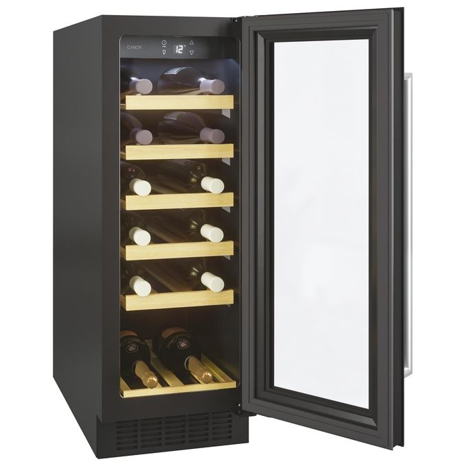 [ComeNuovo] Candy CCVB 30-1 DiVino Cantinetta Vino 20 Bottiglie Classe energetica F 6 ripiani in legno 81 cm Nero