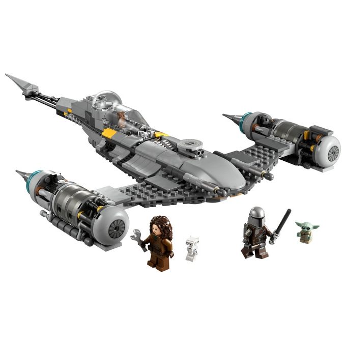 LEGO Star Wars 75325 Starfighter N-1 del Mandaloriano, Personaggi Peli Motto, Droide BD e Baby Yoda, Giocattolo Costruibile