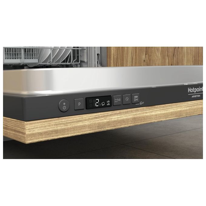 Hotpoint H2I HD526 AS - Lavastoviglie a scomparsa totale 14 coperti, Classe E, 9 Programmi, Cerniere Sliding, (82x59,8x55,5 cm), Bianco