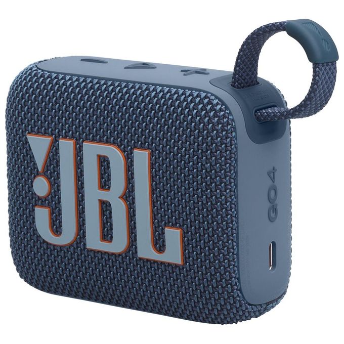 JBL GO 4 Speaker Bluetooth Portatile Altoparlante Wireless con Design Compatto Waterproof e Resistenza alla Polvere IP67 fino a 7 h di Autonomia USB Compatibile con App Portable Blu