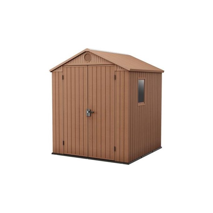Keter Casetta Da Giardino In Resina Darwin 6x6 Marrone 190x183x221h