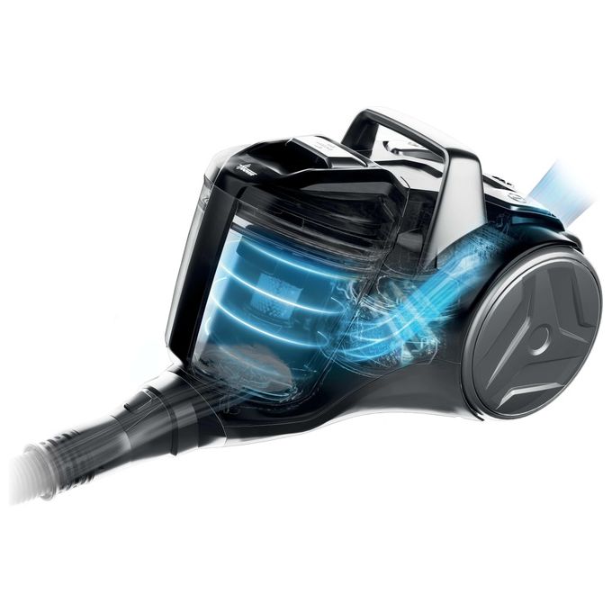 Hoover BR71_BR20011 Breeze Aspirapolvere a Traino con Filo senza Sacco Tecnologia Ciclonica Potenza 700 W Capacita' 2 Litri Glamour Blue