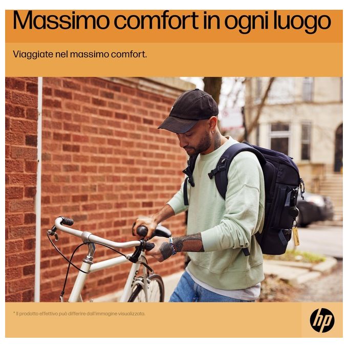 HP Travel Zaino Porta Computer fino a 15.6'' Grigio Ferro per Victus by HP Laptop 15 Pavilion x360 Laptop