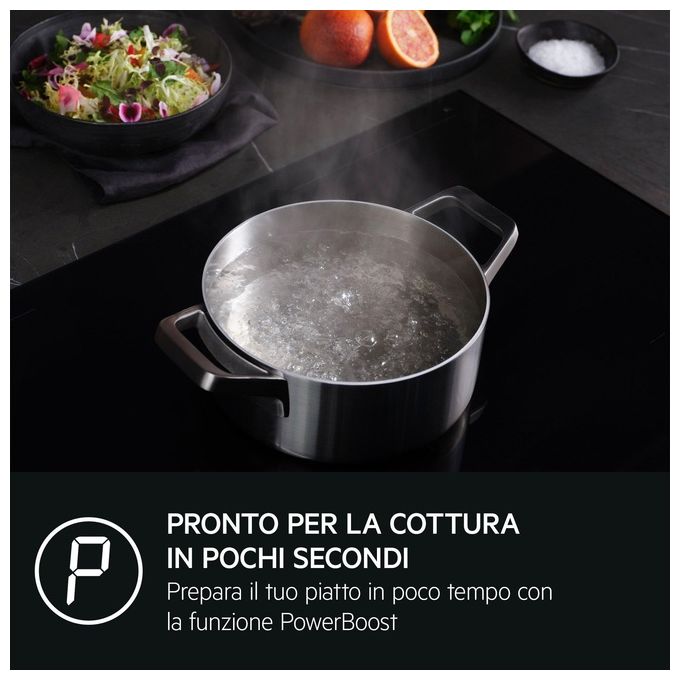 Aeg IKS64453IB Piano Cottura da Incasso 58cm ad Induzione 4 Zone Nero