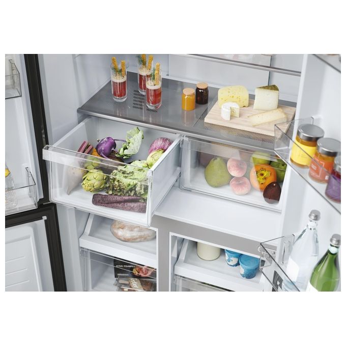 Haier Cube 83 Serie 3 HCR3818ENMM Frigorifero side by side 467 Litri Classe E Acciaio inossidabile