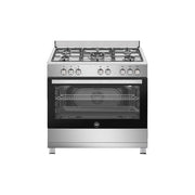 La Germania SE965GX24 Cucina a gas 5 fuochi con Forno a gas ventilato 90 cm inox