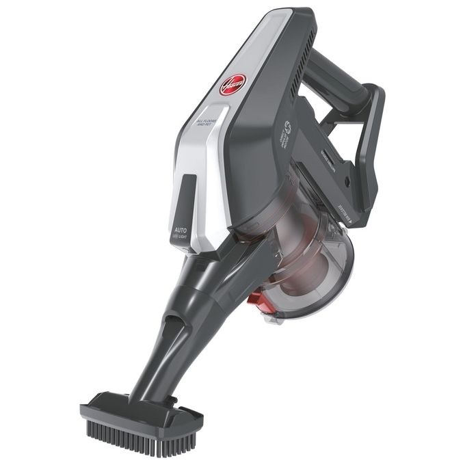 Hoover HF322AFP 011 Scopa Elettrica senza Filo senza Sacco Capacita' 0,7 Litri Autonomia 40 minuti Grigio-Rosso