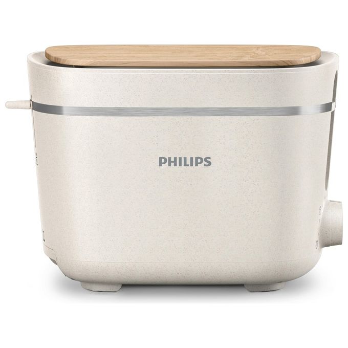 Philips HD2640-10 5000 Series Tostapane 2 Fette 830W 8 Livelli di Doratura Scaldapanini Integrato colore Bianco