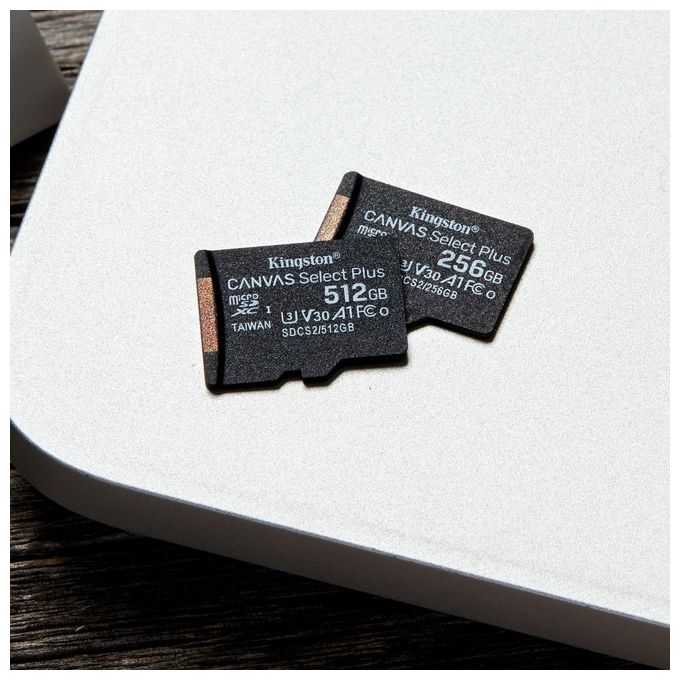 Kingston  Canvas Select Plus SDCS2-512GB Scheda microSD Classe 10 con Adattatore SD Incluso, 512 GB