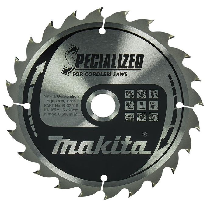 Makita B-32910 SPECIALIZED Lama per Sega 165x20x24Z
