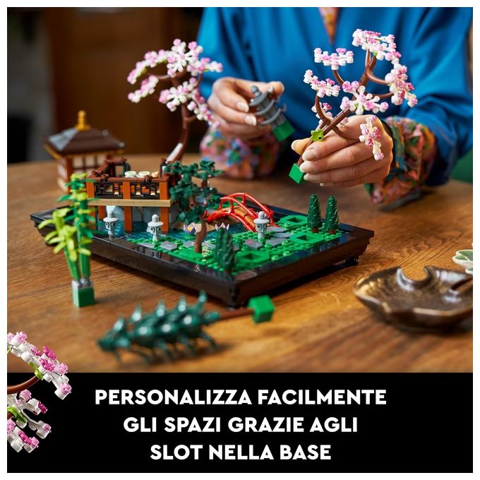 LEGO Icons 10315 Il Giardino Tranquillo, Kit Giardino Botanico Zen per Adulti con Fiori di Loto, Regalo per Donna e Uomo