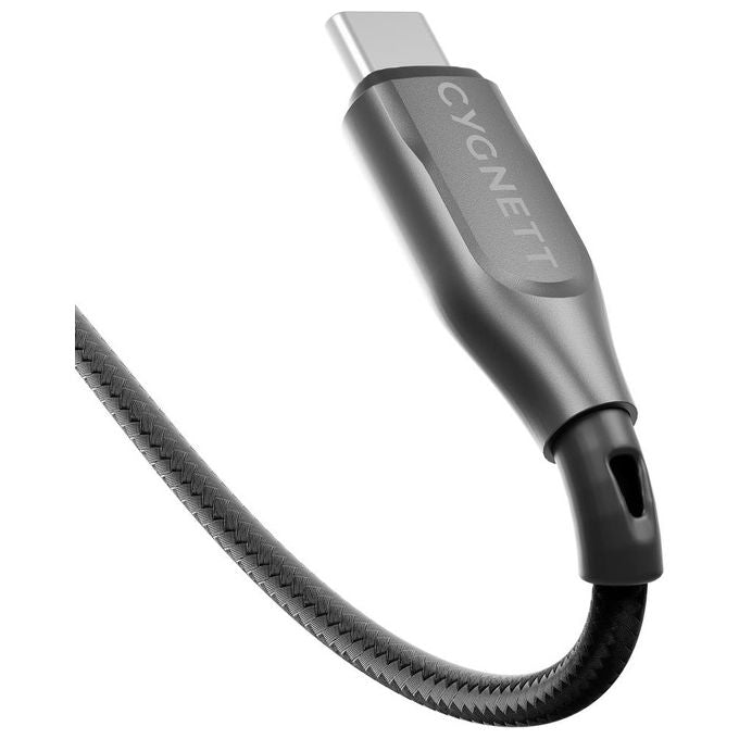 Cygnett Cavo Armato da USB-C a USB-C Nero 3mt