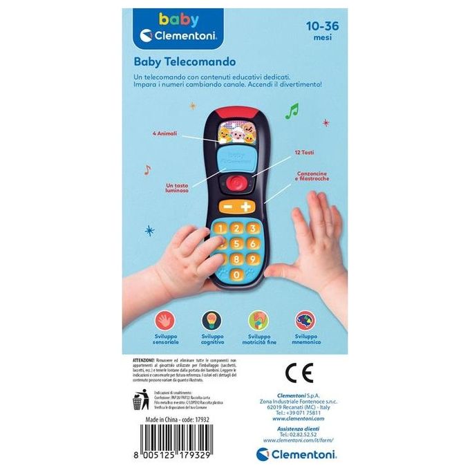 Clementoni Prime Attivita' Baby Telecomando Parlante