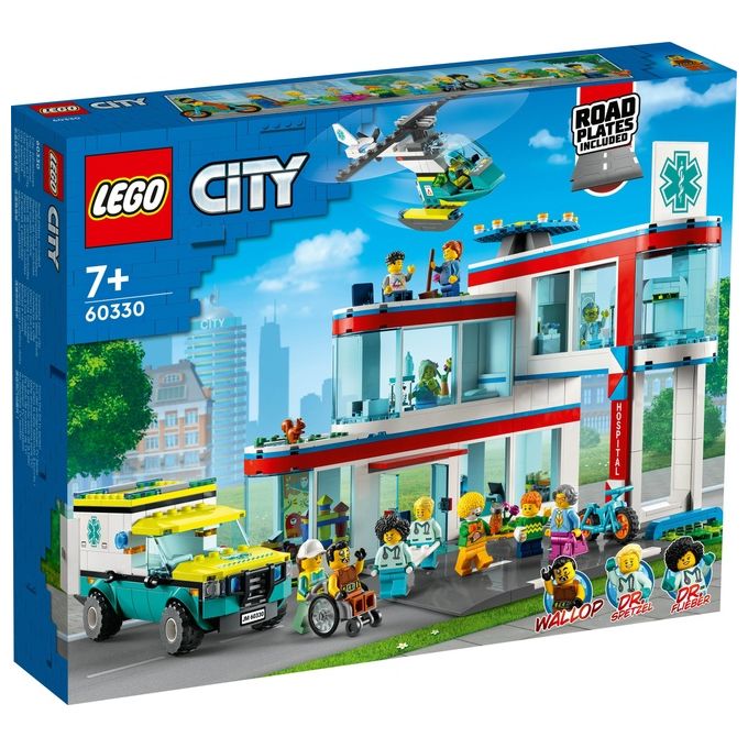 LEGO City Ospedale Set con ambulanza Giocattolo ed Elicottero di Soccorso