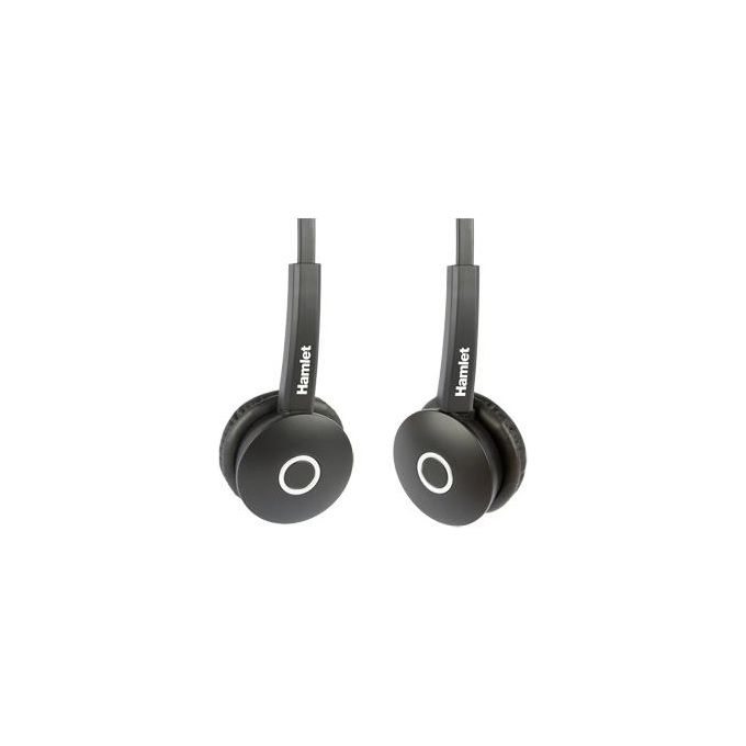 Hamlet HHEADM-UJS Cuffia Auricolare A Padiglione con Microfono Cablato USB Tipo A e Jack 3.5 mm Nero