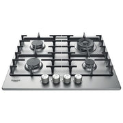 Hotpoint PPH 60G DF-IX Piano Cottura a Gas 4 Zone 59 cm Inox
