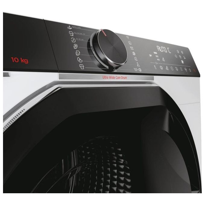 Hoover H-WASH 700 H7W 610MBC-S - Lavatrice a carica frontale 10 kg, 1600 rpm, Classe A, Motore Inverter, Programma Auto Care, (85x60x57 cm), Bianco