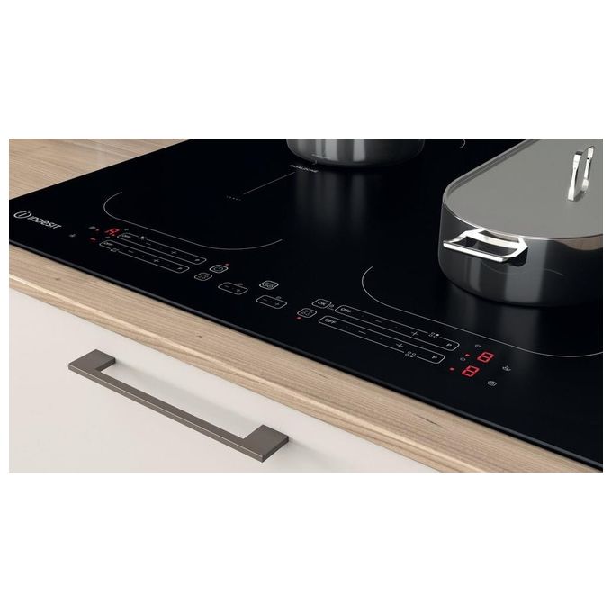 Indesit IB 88B60 NE Piano Cottura a Induzione 4 Zone 60 cm Nero