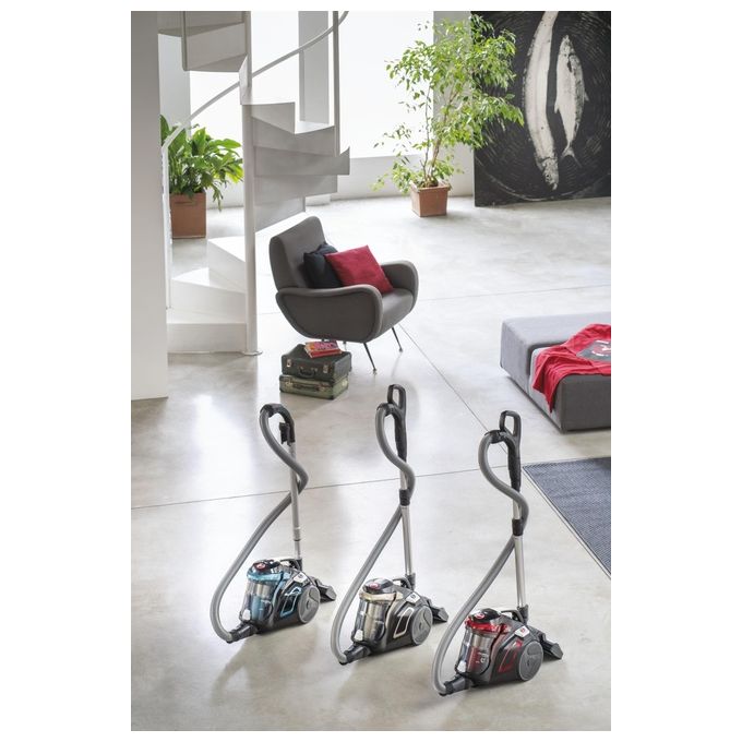 Hoover HP730ALG 011 H-Power 700 Aspirapolvere a Traino con Filo senza Sacco Tecnologia Ciclonica Potenza 850 W Capacita' 2 Litri Cougar Black