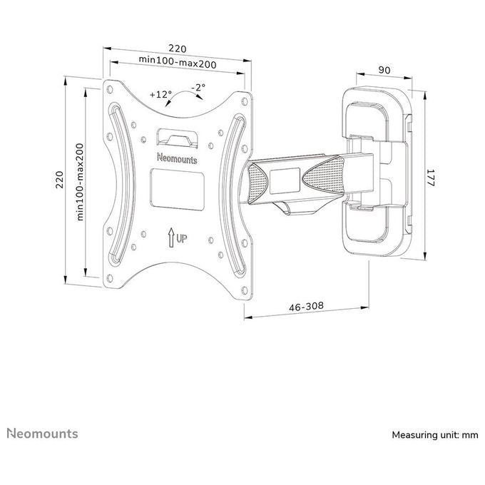 Neomounts by Newstar Supporto a Parete Wl40-540bl12