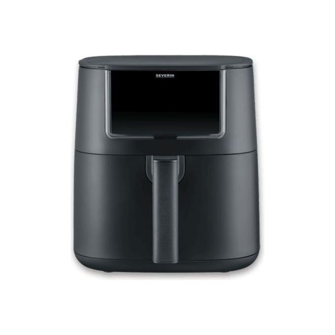Severin FR2462 Friggitrice ad Aria Calda XXL 1700W 7 Litri Display Touch 12 Programmi Mantenimento Caldo Funzione Memoria Rivestimento Ceramica 290 x 387 x 310 cm Nero