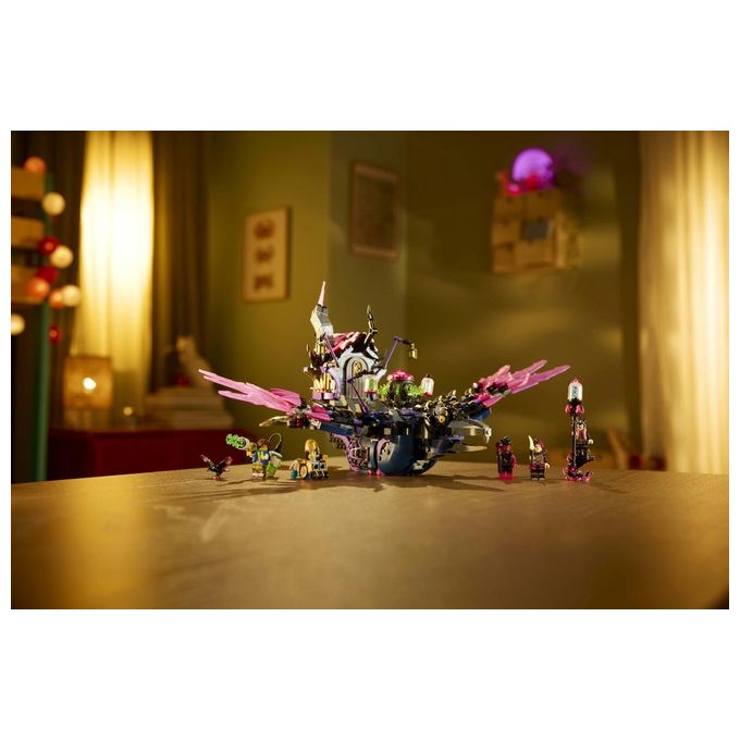 Lego Dreamzzz 2 in 1 Corvo di Mezzanotte della Mai-Strega, Giocattolo d'Avventura Trasformabile in Casa o Ragno, con 6 Personaggi