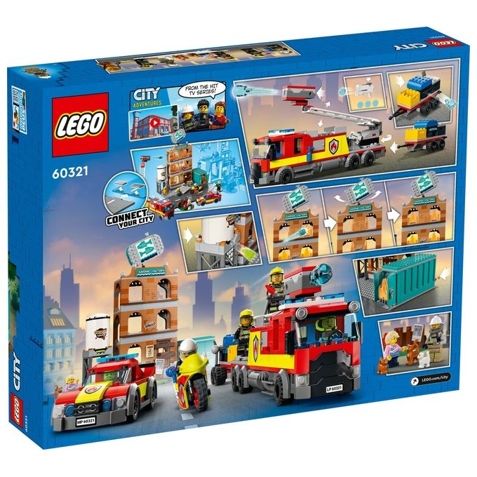 LEGO City Fire Vigili del Fuoco Edificio don Fiamme