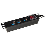 Link Multipresa 3 Prese Ita-Schuko per Armadi 10'' con Cavo Spina Italiana e Interruttore