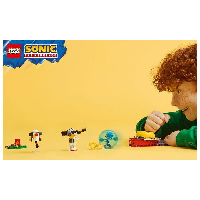 LEGO Sonic Duello al Falo' di Sonic Giochi d'Avventura per Bambini e Bambine da 7 Anni in su con Personaggi del Videogioco tra cui 2 Robot Giocattolo Idea Regalo di Compleanno per Gamer 77001
