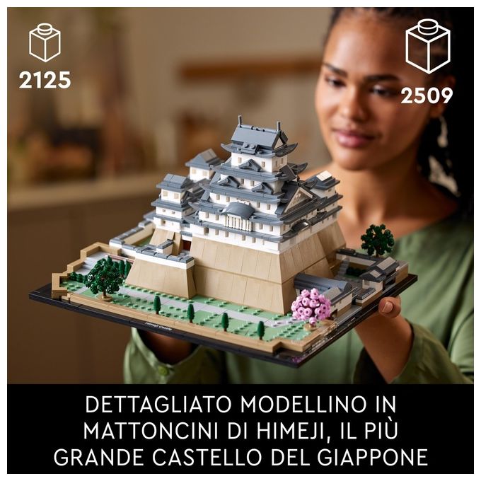 LEGO Architecture 21060 Castello di Himeji, Kit Modellismo Adulti, Collezione Monumenti, Albero Ciliegio in Fiore da Costruire