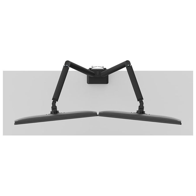 Neomounts DS70-250BL2 NEXT Slim Braccio per Monitor 2 Schermi Fino a 32'' Regolazione Molla a Gas 180° Stop colore Nero