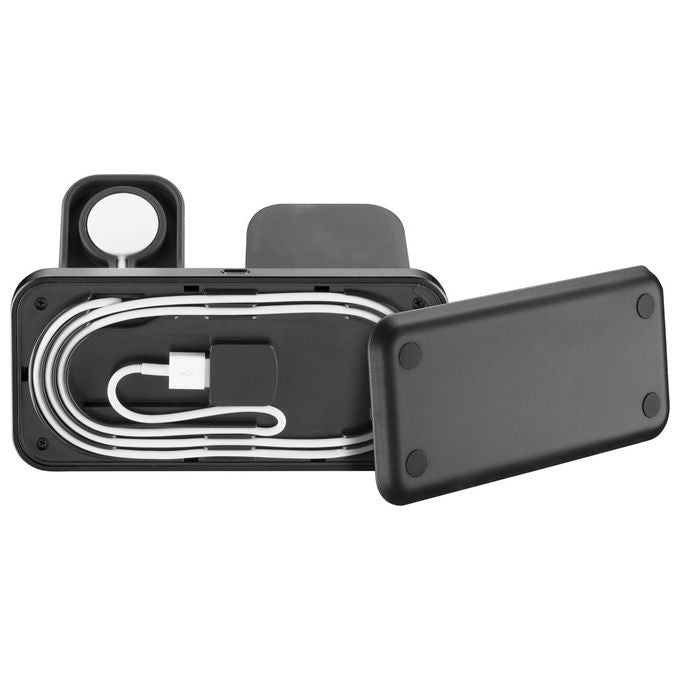[ComeNuovo] Cellular Line Trio Wireless Charger Supporto di Ricarica Wireless 3in1 per Dispositivi Apple Nero