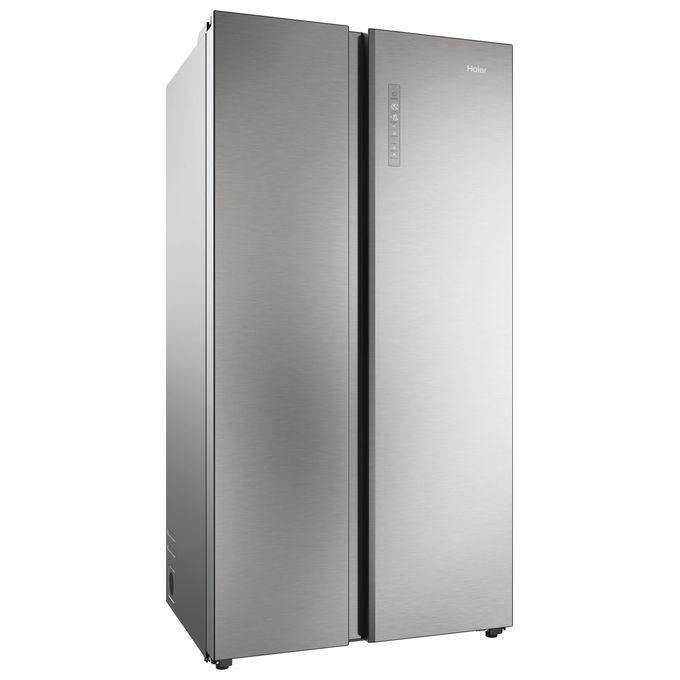 Haier HSW79F18ANMM Frigorifero Americano Side by Side Capacita' 611 Litri Classe energetica A Raffreddamento No Frost colore Inox