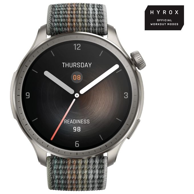 Amazfit Balance 1.5'' Amoled GPS Sport Salute Chiamate Notifiche Nylon Strap Sunset grey